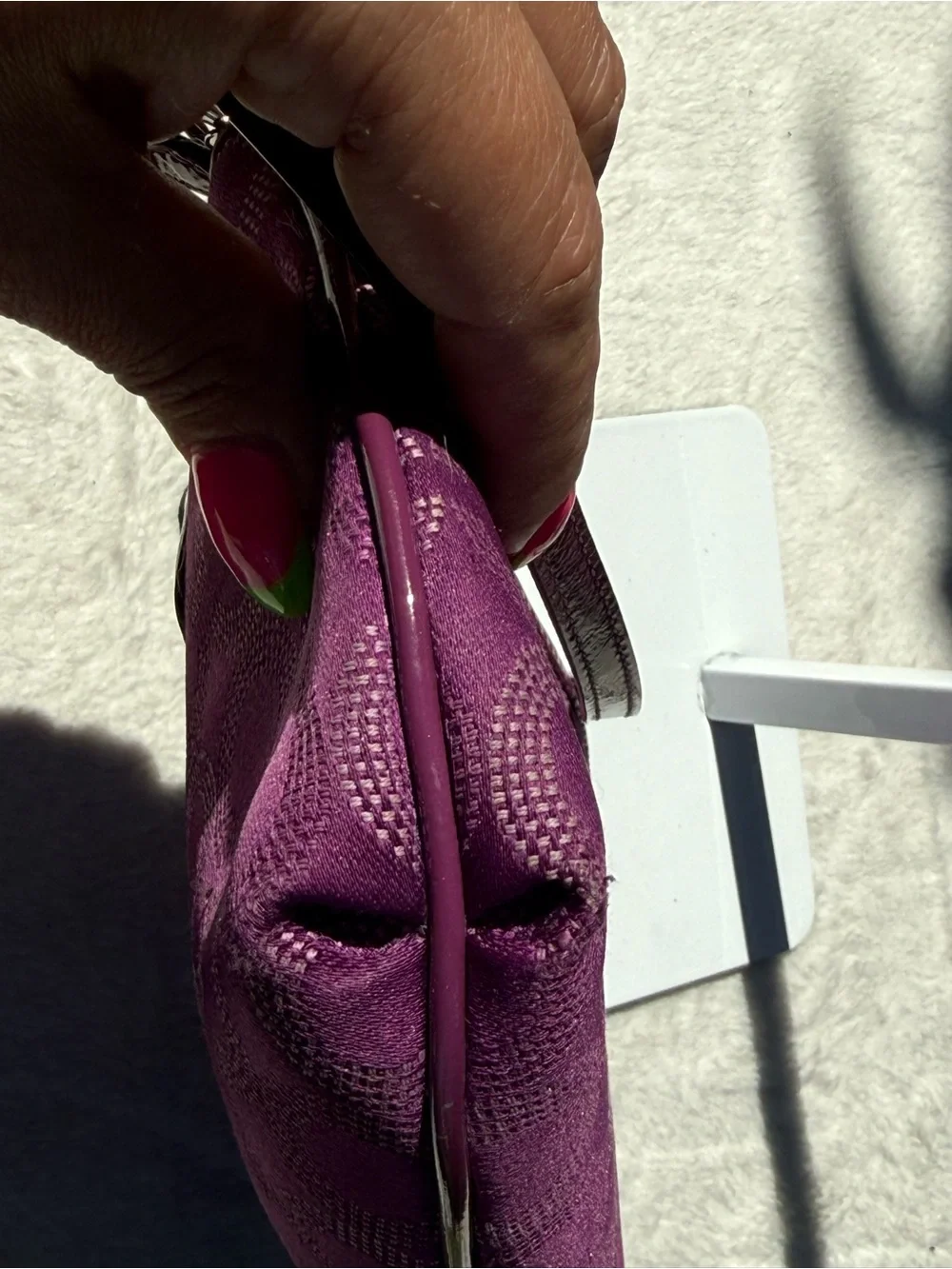 Coach Ashley Signature Jacquard wristlet handbag. GUC - Picture 5 of 8